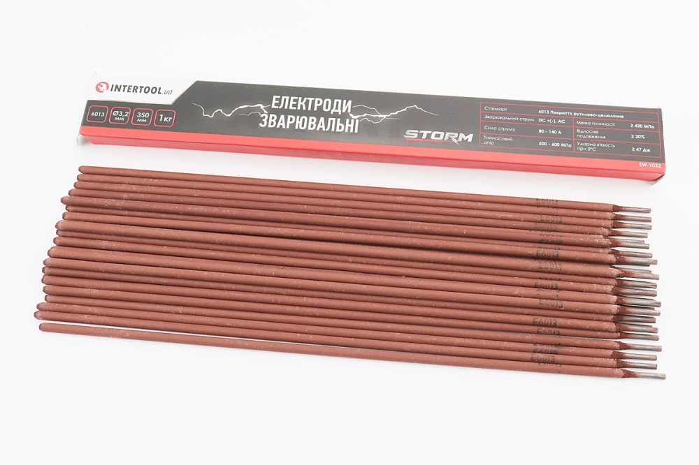 Електроди зварювальні 6013, D-3,2мм, 1кг, STORM EW-1032 Київ - фото 1