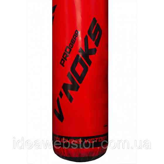 Груша боксерська  V'Noks Gel Red 1,5 м, 50-60 кг червоний професійний мішок для боксу та єдиноборств Київ