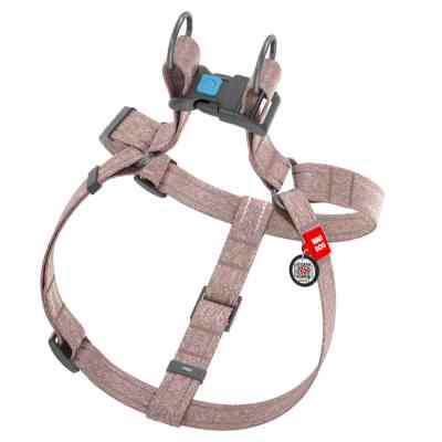 Шлея для собак WAUDOG Re-cotton з QR-паспортом S коричнева (03246) Вінниця