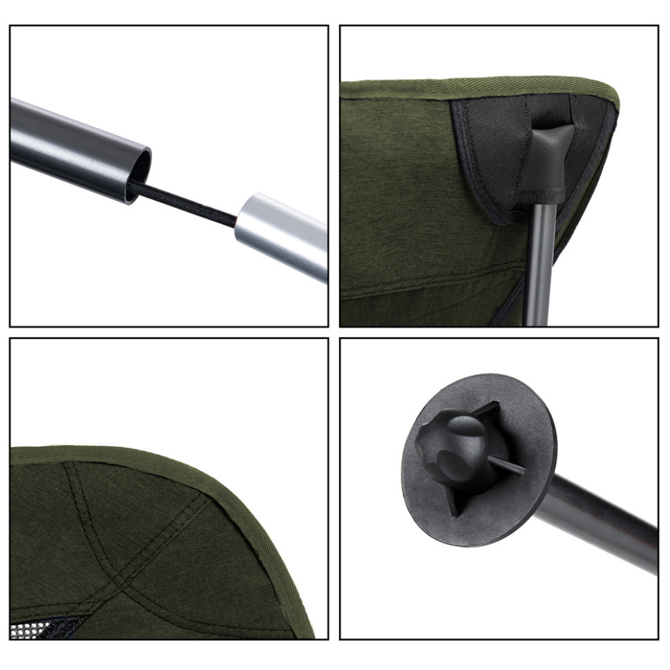 Стілець складаний Naturehike YL06 NH18Y060-Z, зелений Київ - фото 6