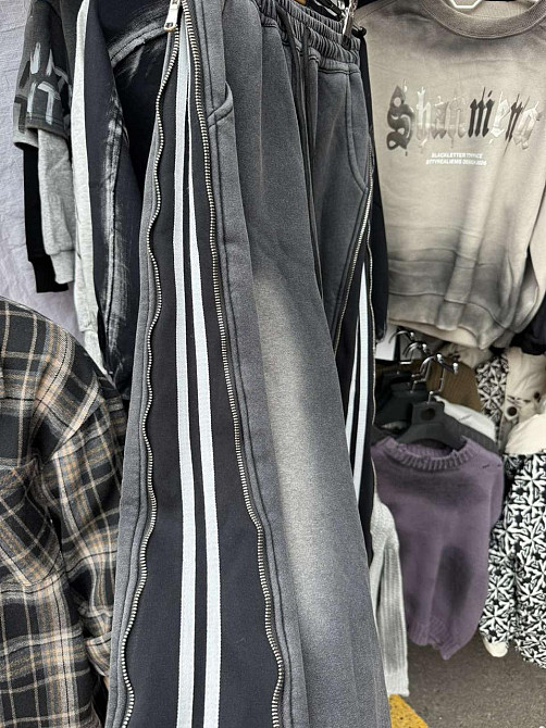 Теплые широкие спортивные штаны  для девочки подростка 120,130,160 Николаев - изображение 3