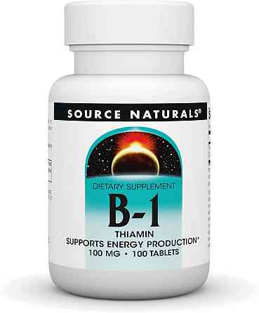 Вітамін B1 Source Naturals B-1 Thiamin 100 mg 100 Tablets Луцьк