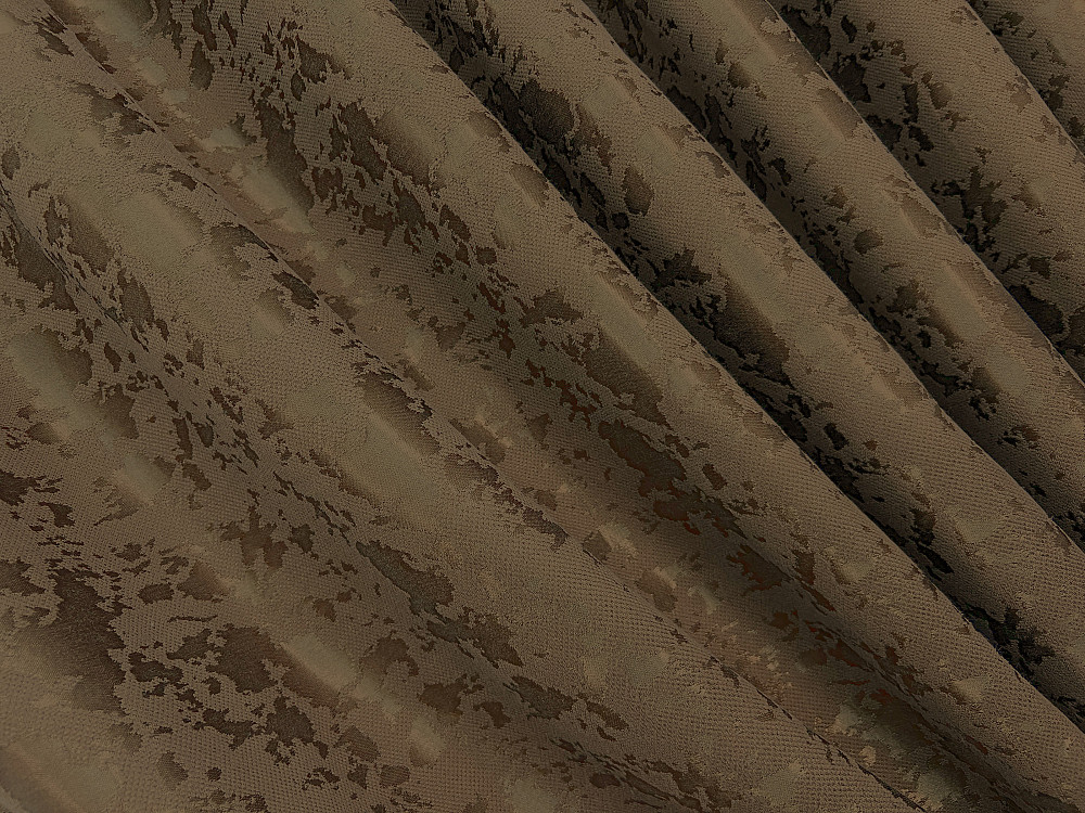 Комплект штор VR-Textil Льон Мармур 150х270 2шт і Тюль 400х270 1261ш-1429т Коричневий з білим 71-176/3 Київ - фото 6