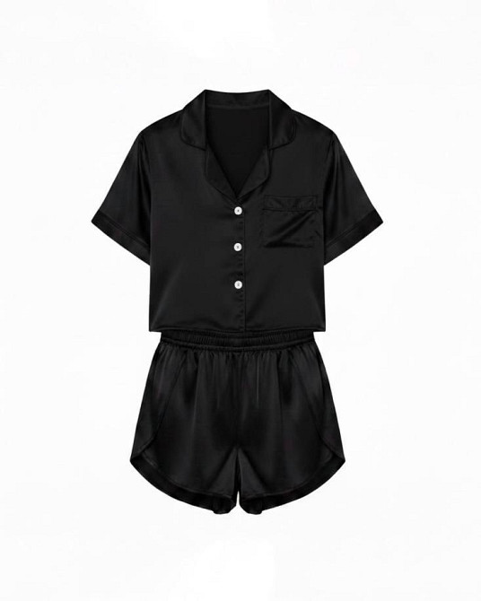 Женская стильная повседневная домашняя шелковая пижама Одесса - изображение 3