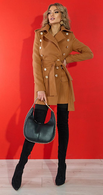 Кашемірове пальто-бушлат (42) Київ - фото 2