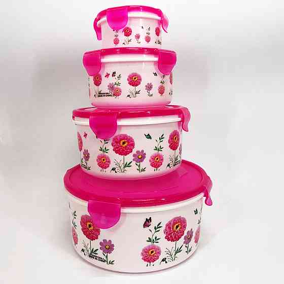 Набір пластикових судків UNIQUE UN-1512. Колір: рожевий LM-45 Львів