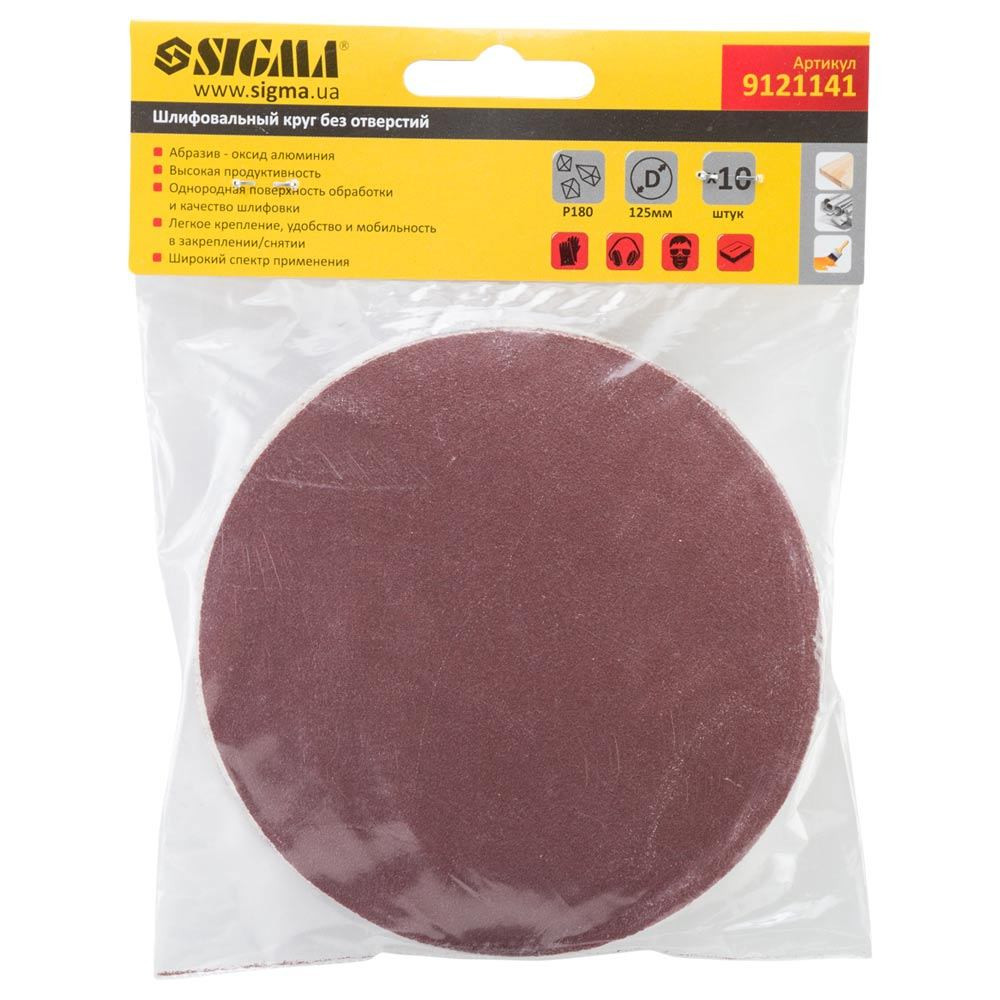Sigma Шлифовальный круг без отверстий Ø125мм P180 (10шт) SIGMA (9121141) Киев - изображение 3