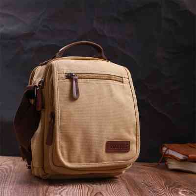 Сумка Vintage На плече з текстилю Пісочна (22229) Вінниця