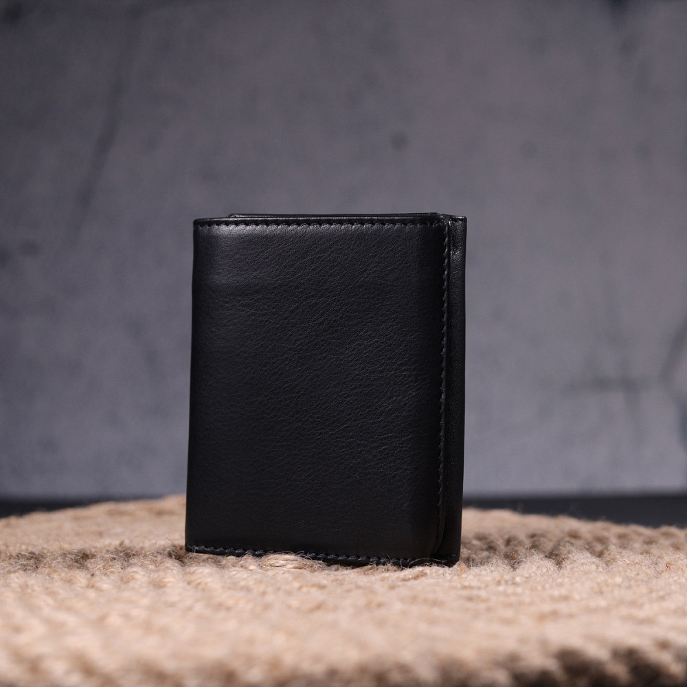 Очень необычный женский кошелек из натуральной кожи KARYA 21339 Черный Киев - изображение 9