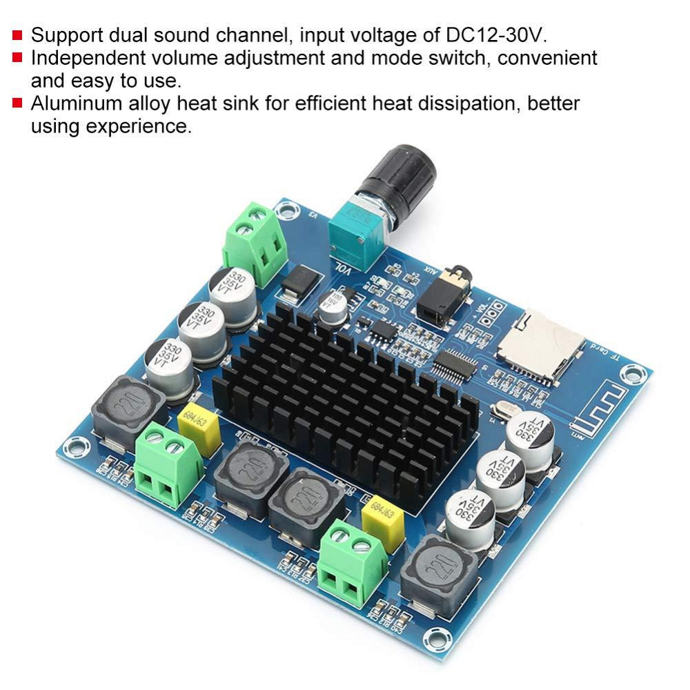 Стерео усилитель звука 2x100Вт с Bluetooth и MicroSD Киев - изображение 10