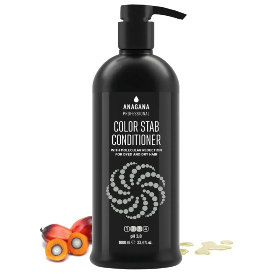 Кондиционер Стабилизатор цвета и молекулярное восстановление COLOR STAB СONDITIONER with molecular reduction ANAGANA 1000 мл Киев