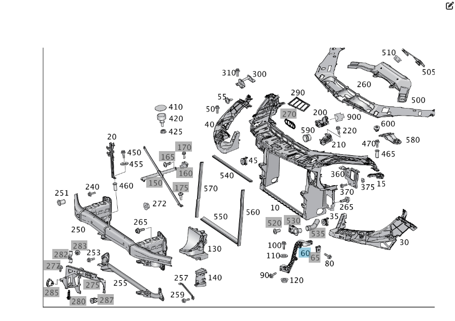 Mercedes-Benz  A1666263731 Консоль рамки правої фари ML/GLE W166 GLE Coupe C292 GL/GLS X166 Одесса - изображение 2