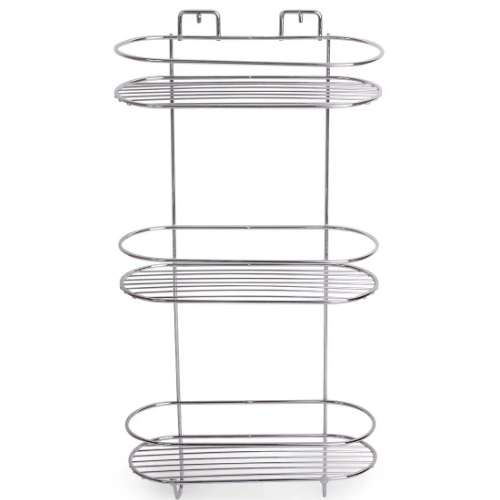 Полиця для ванної кімнати овальна 3-ярусна хромована сталь Besser Житомир - изображение 6