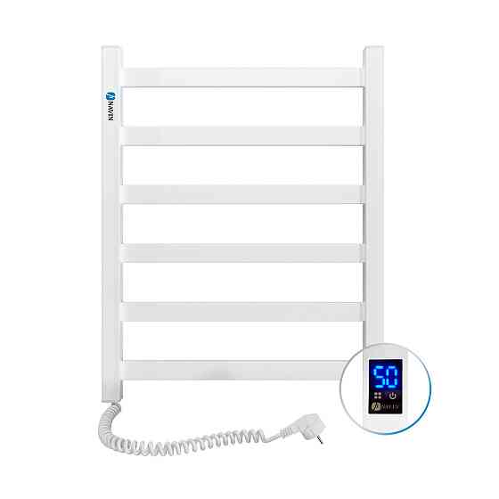 Полотенцесушитель электрический Navin Авангард 480х600 Sensor левый с таймером (белый) 12-028153-4860 Киев