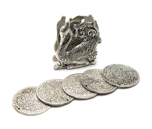 Подстаканники набор 6 шт Лебедь Киев - изображение 1