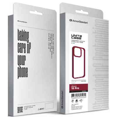 Чехол для мобильного телефона Armorstandart UNIT2 Apple iPhone 15 Pro Marsala (ARM69985) Винница