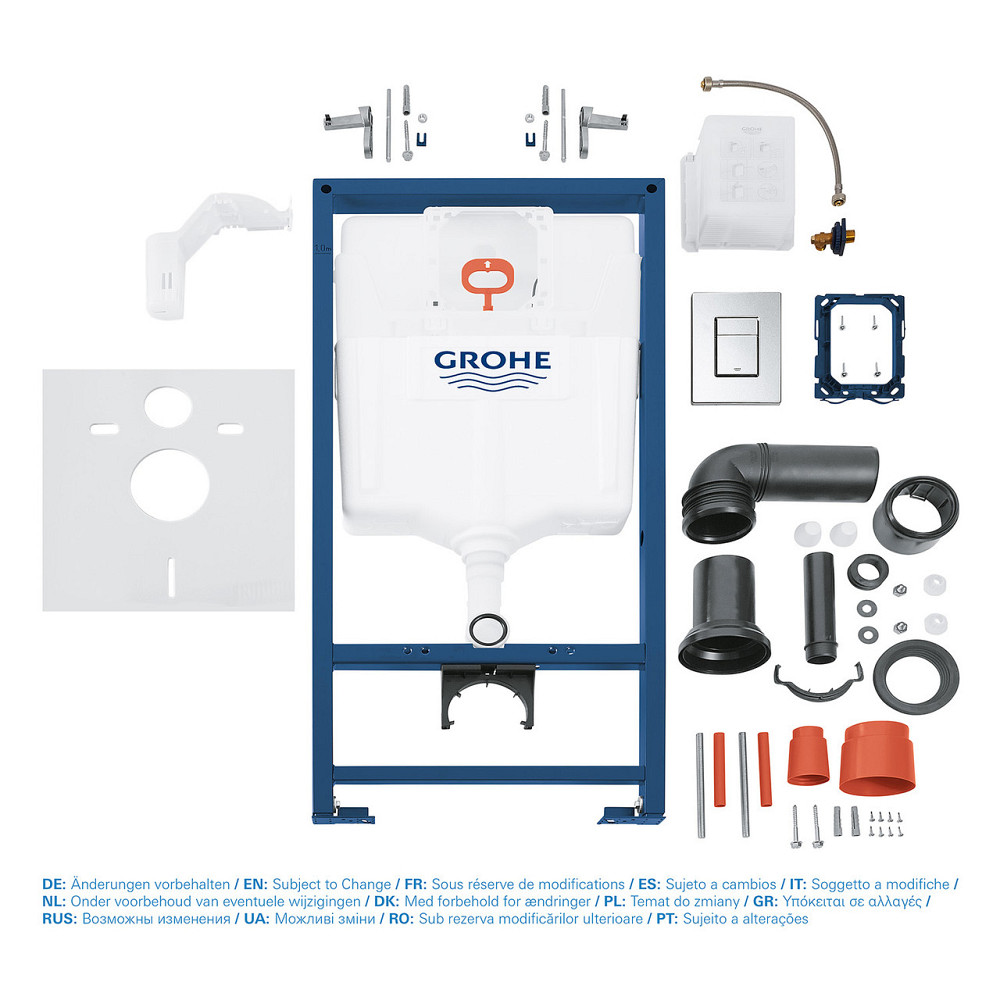 Інсталяційний комплект 5в1 для підвісного унітазу Grohe Fresh Rapid SL (38827000) Київ - фото 9