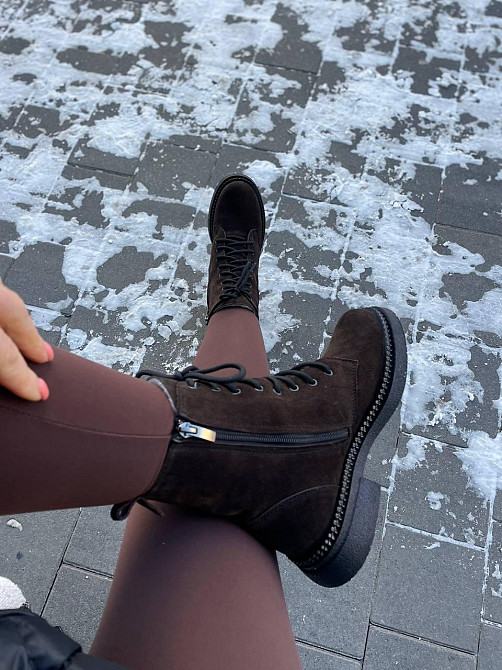 Edan Instruments Женские ботинки EDAN коричневые замша натуральная высота 16 см размер 36-41 (5 Коломыя - изображение 7