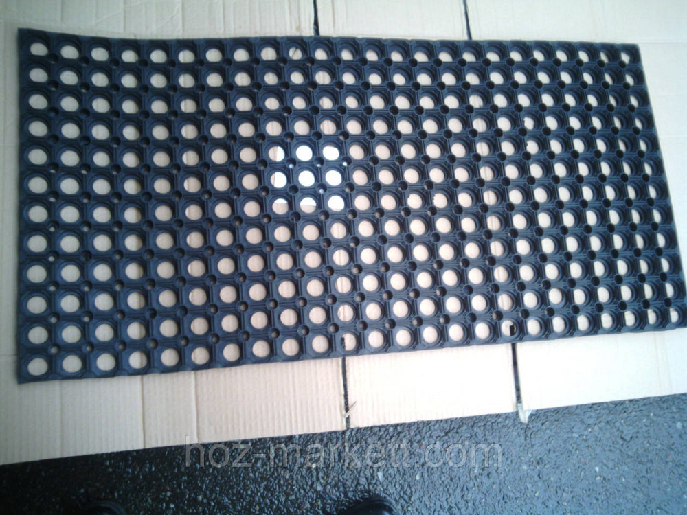 Килимок 100 х 150 см гумовий стільники брудозахисний кілім Харків - фото 1