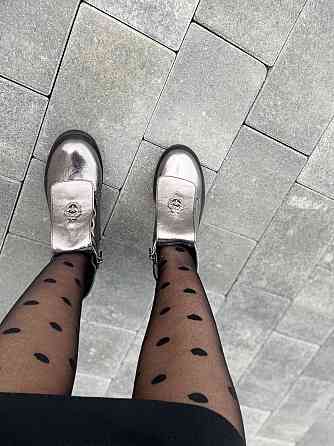 Injers Жіночі черевики INJERS срібні натуральна шкіра висота 13 см (4006) 36р.37р.39р. 39 Коломия