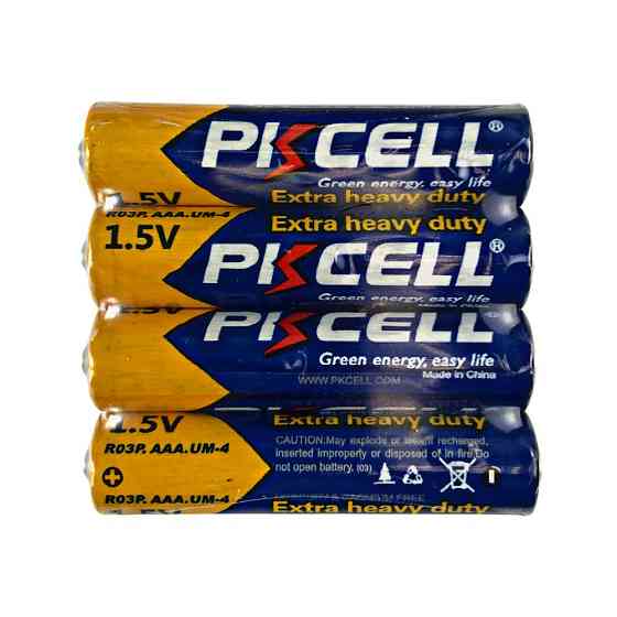 Батарейка PKCELL Extra Heavy Duty AAA R03P 1.5V, 4шт./плівка Київ