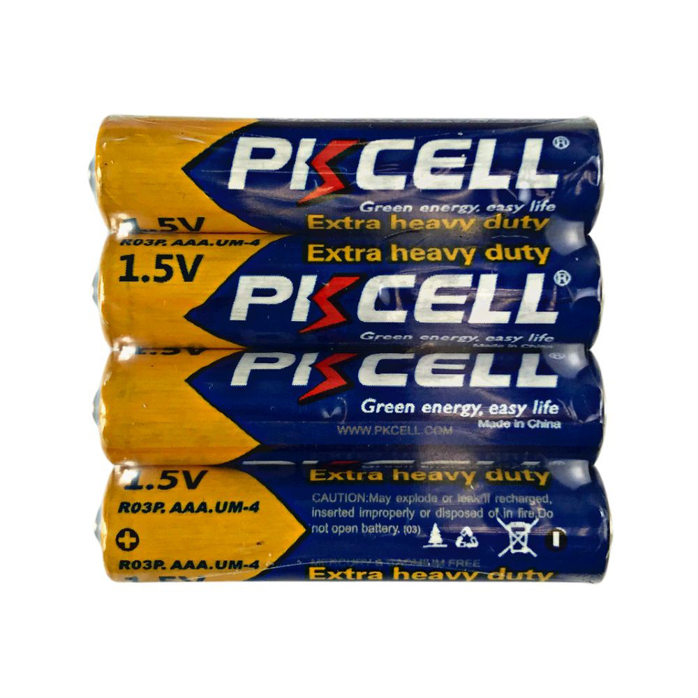 Батарейка PKCELL Extra Heavy Duty AAA R03P 1.5V, 4шт./плівка Київ - фото 2