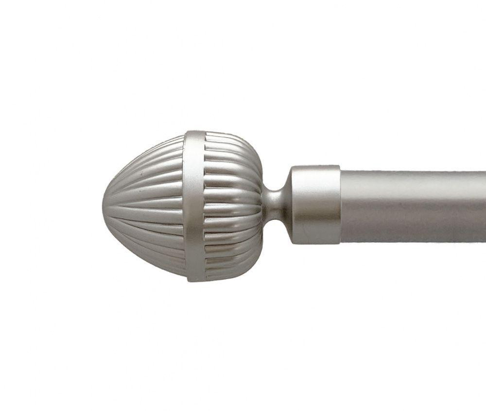 Карниз Orvit Одеон металевий дворядний техно гладка труба кільце металеве Сатин 25\19 мм 160 см (00-00026413) Львов - изображение 2