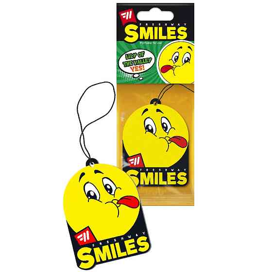 Ароматизатор для авто листочок "Smiles Dry" Lily of the valley (Конвалія) FreshWay Київ