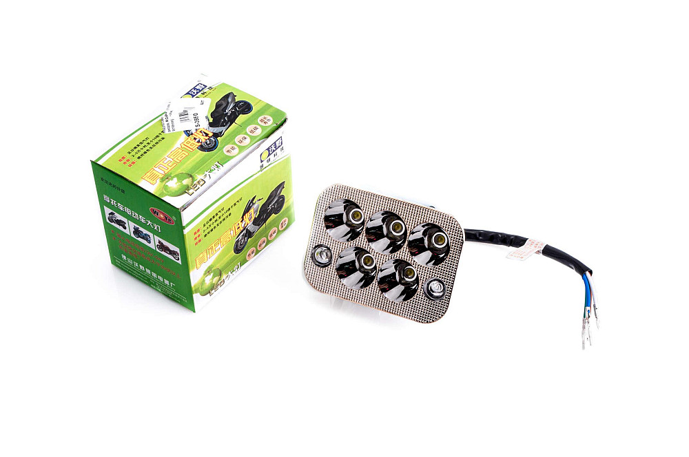 Модуль світлодіодний (12W, 5 діодів, RGB-підсвічування, 90*66mm) GJCT Київ - фото 1