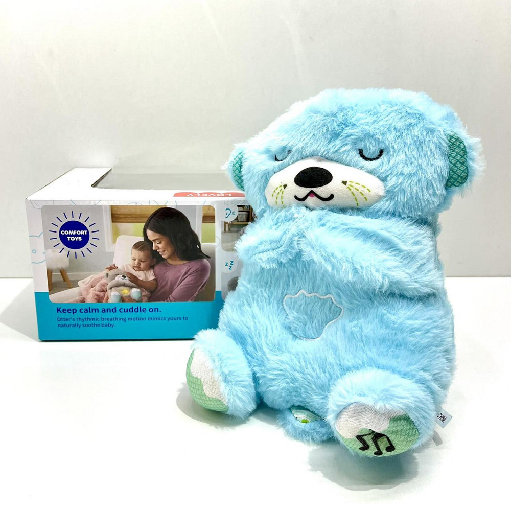 Видра інтерактивна дихає підсвічується сопить і відтворює заспокійливу музику Блакитна (853-1) Чернігів - фото 9