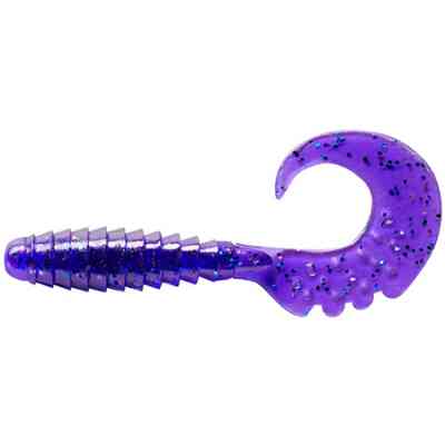 Силікон рибальський FishUP Fancy Grub 2&quot; 060 - Dark Violet/Павлина&amp;Silver (10шт/уп) (1864.03.21) Вінниця