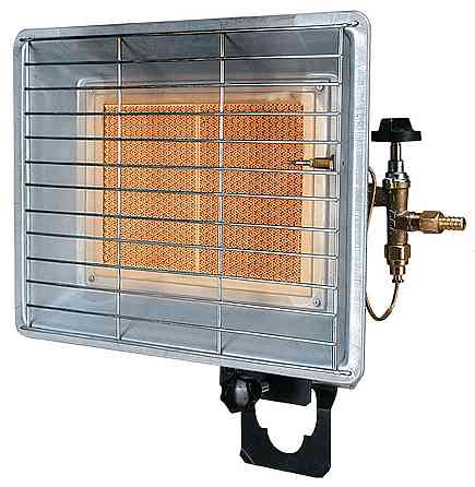 Газовий інфрачервоний обігрівач 3,4 кВт RAVANSON BRI-85N + газовий редуктор Bradas 37 мбар Київ