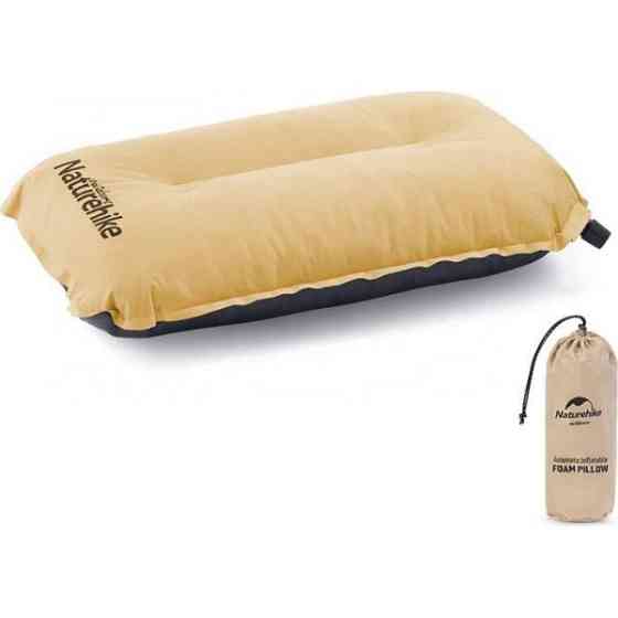 Подушка самонадувна Naturehike Sponge automatic NH17A001-L, жовта Київ