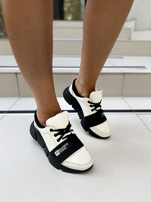 VLADEKS Кросівки жіночі VLADEKS 1074 білі/чор.підошв. (весна-осінь, шкіра натуральна) (3183) Коломия - фото 8