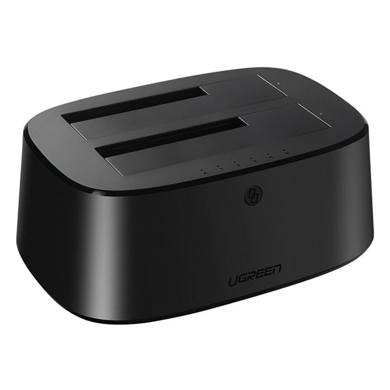 Універсальна подвійна док-станція Ugreen CM198 для SATA 2.5 "/3.5" SSD/ HDD до 24 ТБ (2 x 12 ТБ) Миколаїв - фото 3