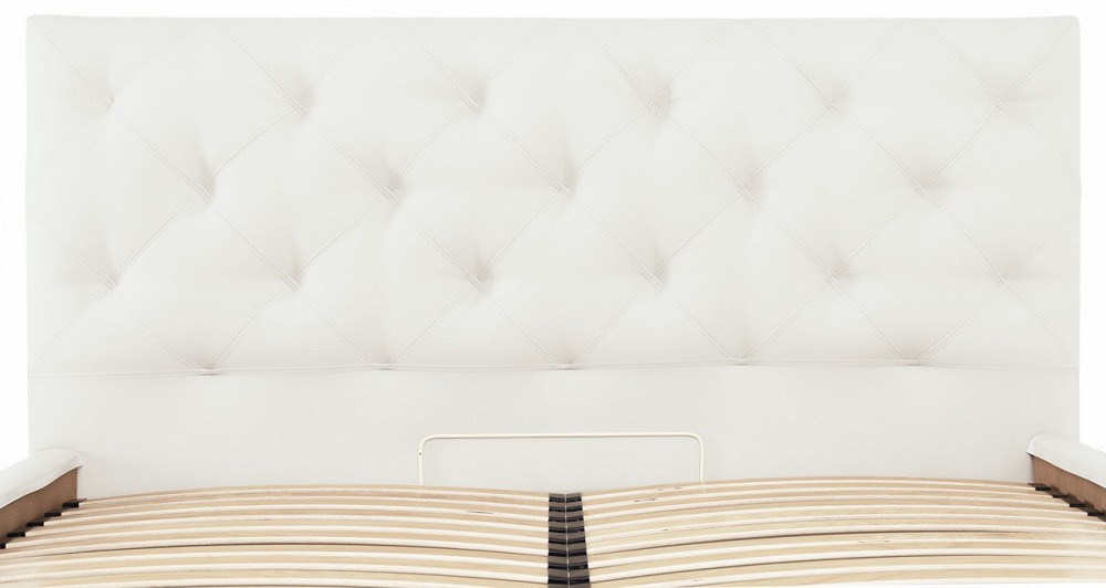 Ліжко Двоспальне Bristol VIP 180 х 190 см Fly 2200 З додатковою металевою цільнозварною рамою Білий Київ - фото 10