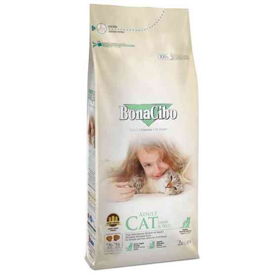 BonaCibo Adult Cat Lamb Rice (Бонасібо Едалт Кет Ягненья Різ) корм для котів з чутливим травленням 5 кілограмів. Запоріжжя