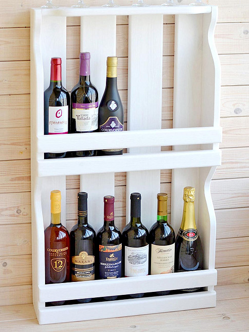 Настінна винна полиця "Енгаро" зефір Миколаїв - фото 1