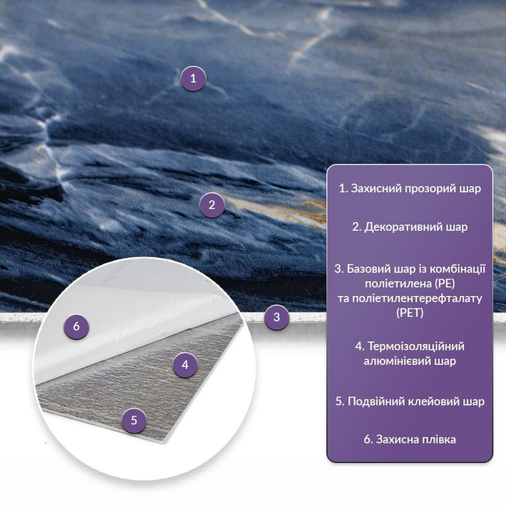 Самоклеящаяся стеновая PET плитка 600х300х2мм SW-00002299 Днепр - изображение 2