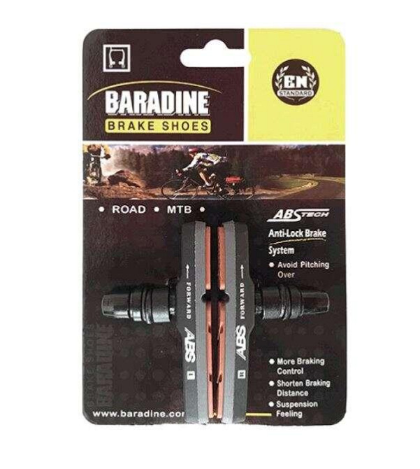 Колодки гальмівні велосипедні (ободні, V-brake) (ABS-02V) KL Мукачево - фото 1