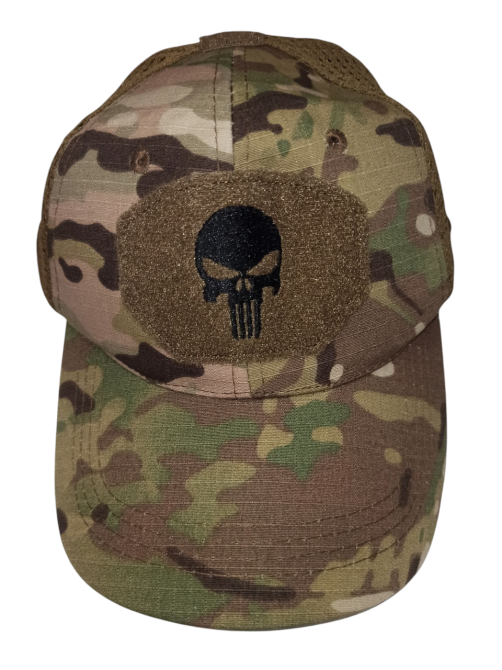 Бейсболка з черепом камуфляжна з сіткою для чоловіків і жінок 54-60 зелений Київ - фото 5