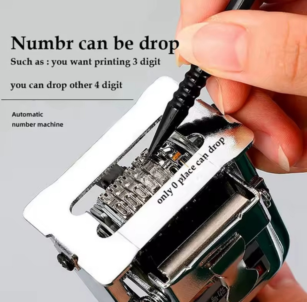 Автоматичний нумератор LUWEI на 6 цифр з фарбою Киев - изображение 4