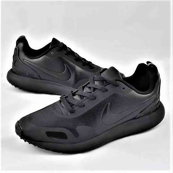 Кроссовки Nike Мужские Чёрные Кожаные Найк (размеры: 44) Видео Обзор Днепр