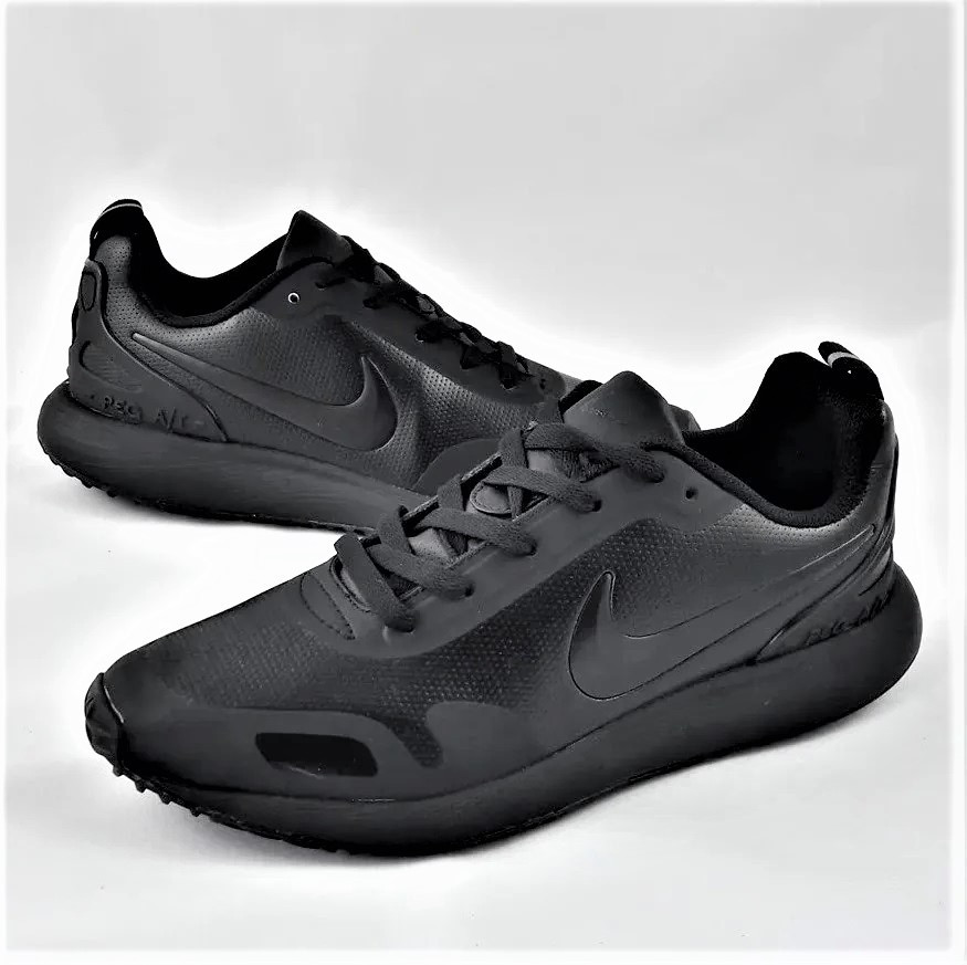 Кроссовки Nike Мужские Чёрные Кожаные Найк (размеры: 44) Видео Обзор Днепр - изображение 4