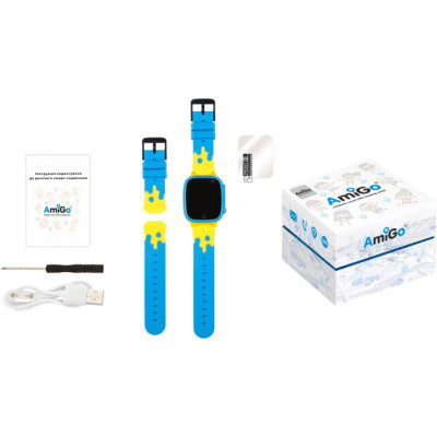 Смарт-часы Amigo GO008 GLORY GPS WIFI Blue-Yellow (976267) Винница - изображение 7