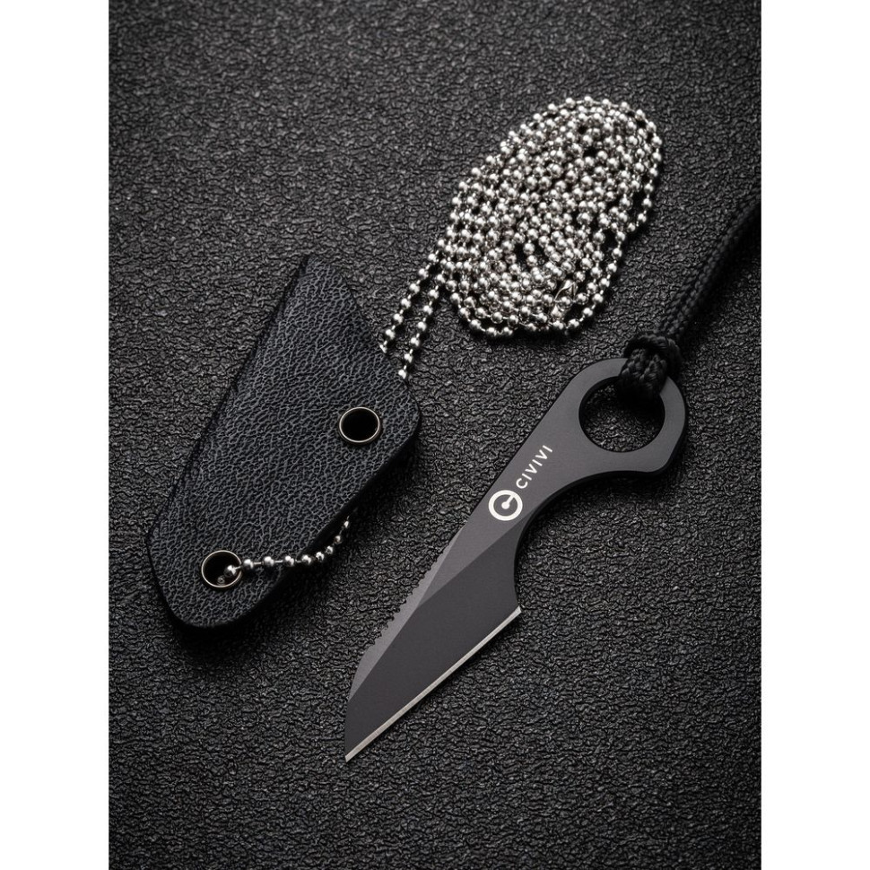 Ніж фіксований тактичний  Civivi Gramis, (2.6 см) 14C28N чорний Київ - фото 19
