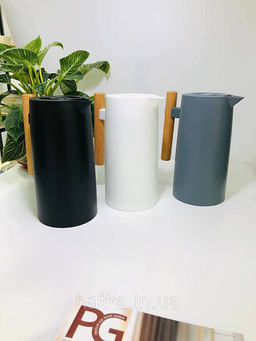 Термос «Лайнер» 1000 мл скляна колба пластиковий корпус утримання тепла до 12-24 годин 102-390 Київ - фото 4