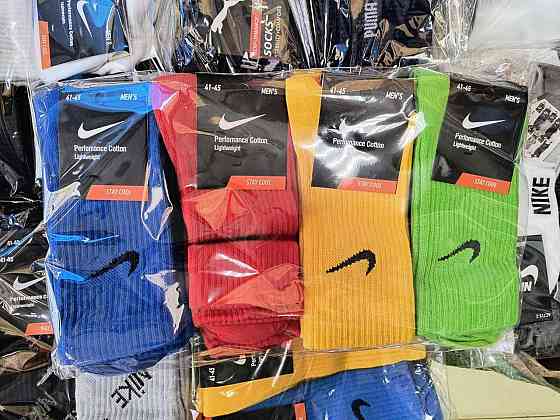 Женские высокие цветные носки из хлопка в наборе (4 штук) Nike 4 Киев