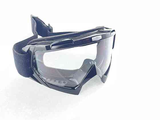 Очки кроссовые (mod:MJ-1015, черный, прозрачное стекло) Мукачево