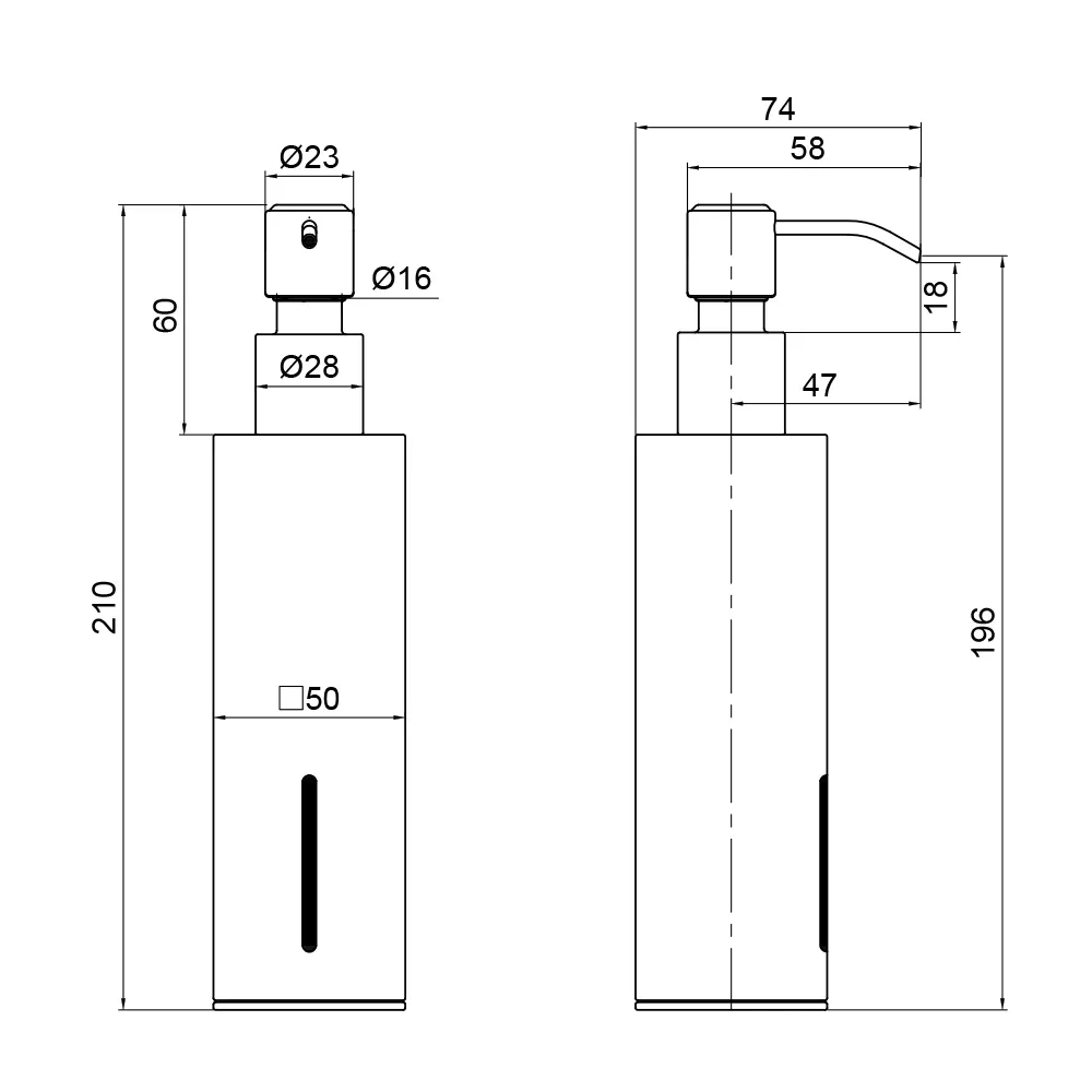 Дозатор для рідкого мила Qtap Liberty QTLIBBLM11522 Black Київ - фото 2